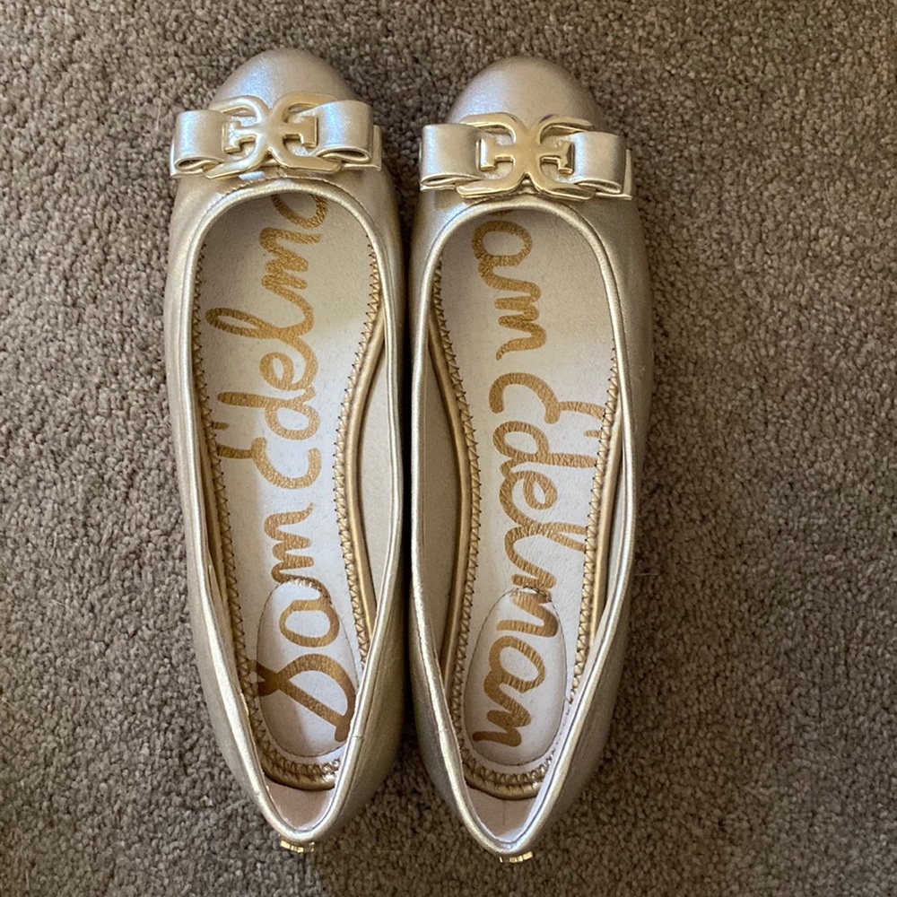 Sam Edelman gold flats